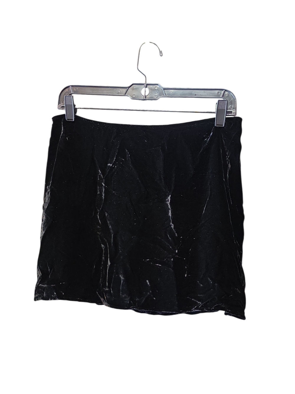 Reformation Classic Black Velvet Mini Skirt